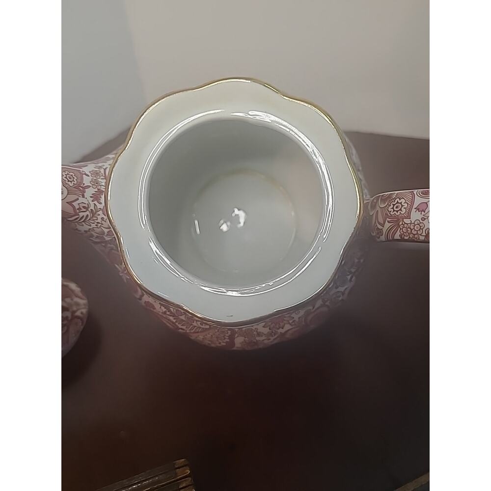 Antique Chintz Reflections Vintage Godinger Floral Porcelain Teapot DIY Decor - Picture 7 of 16